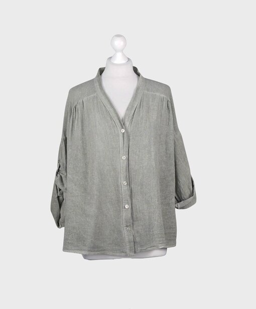 Lockere Sommerbluse “RAQUEL” khaki (GW86)