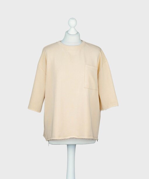 Kurzarm Sweater “AMINA” beige (GW54)