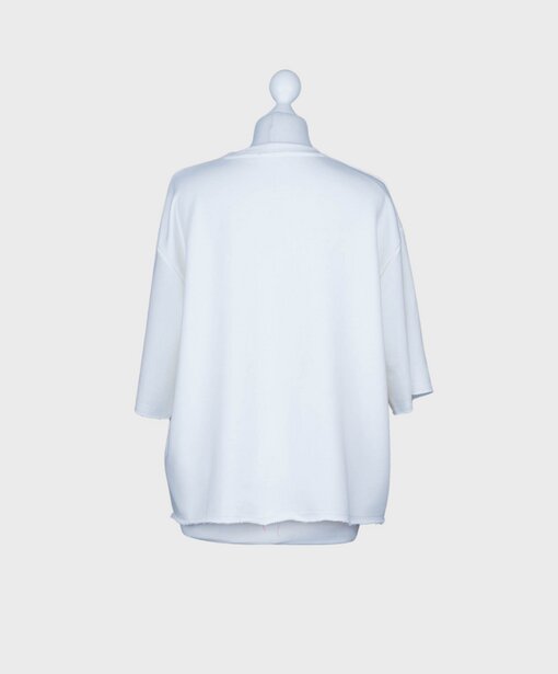Kurzarm Sweater “AMINA” wollweiß (GW54)