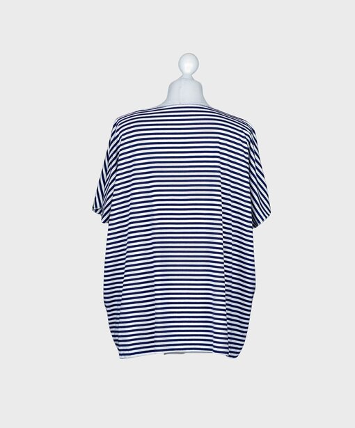 Lockeres Streifen Shirt “ISIS” marine/weiß (BA18)