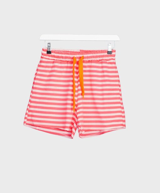 Sportliche Streifen Shorts “HANNI” neon apricot/puder(GW202)