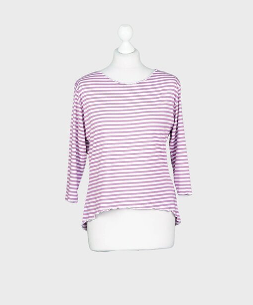 Streifenshirt “JANICE” beere/weiß (BA12)