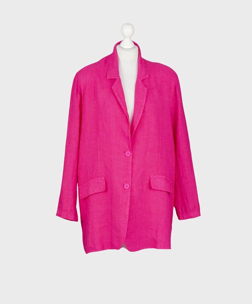 Oversized Leinenblazer “VIOLA” fuchsia (GW62)
