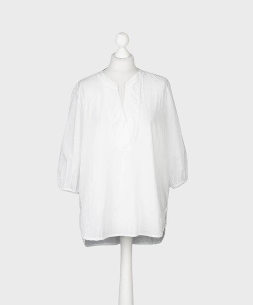 Leichte Schlupfbluse “THERESA” weiß (HB06)