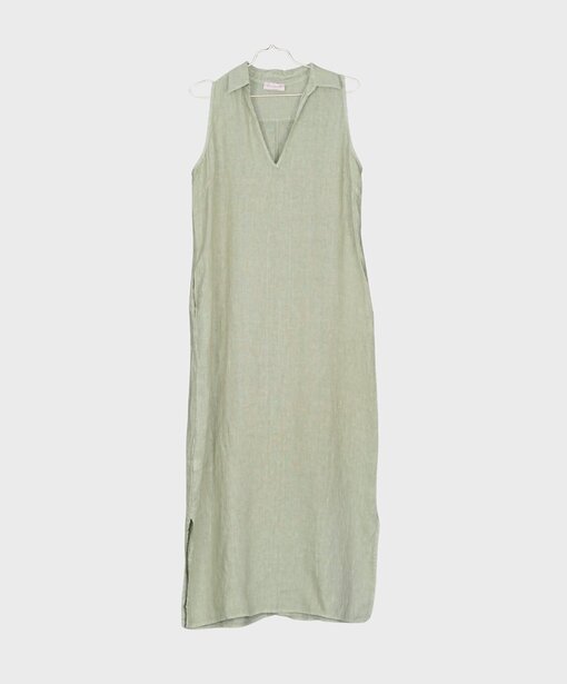Leinenkleid “ROSITA” khaki (GW62)