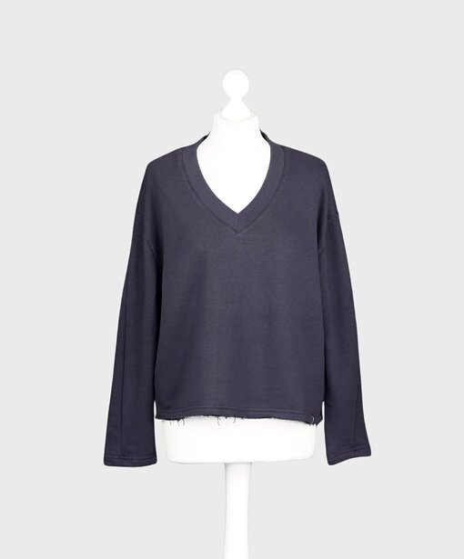 Casual Longsleeve “THALISA” marine (ER22)