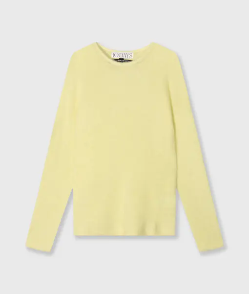 Feiner Strickpullover “PAULINA” pastel yellow (10D76)