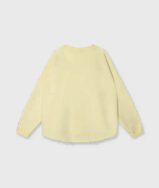 Raw Egde Sweater “LENJA” pastel yellow (10D54)