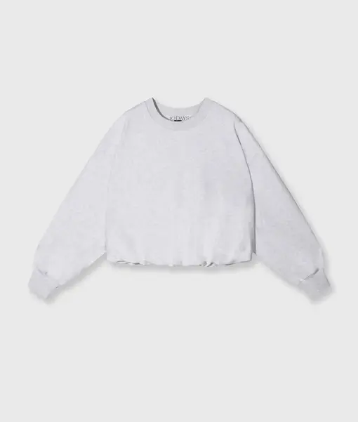 Oversized Sweater “LIARA” white grey melee (10D53)