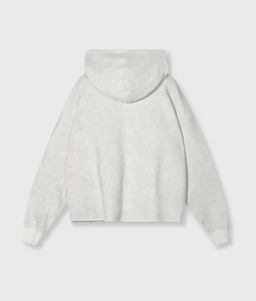 Statement Hoodie “LESLEY” white melee (10D52)