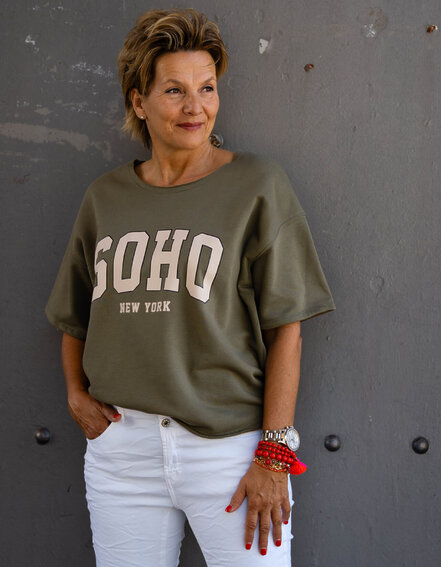 FRAUENSACHE - Cooler Kurzarm Sweater "SOHO" (GW63)