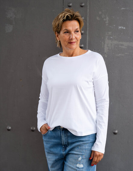 PENN&INK - Lockeres Langarmshirt "VICTORIA" (PI14)