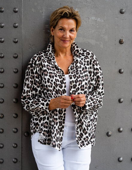 FRAUENSACHE - Leo Musselin Bluse "JULIANE" (GW04)