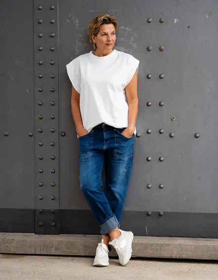 ELIAS RUMELIS - Jeans "SENDY" - queen blue (ER12)