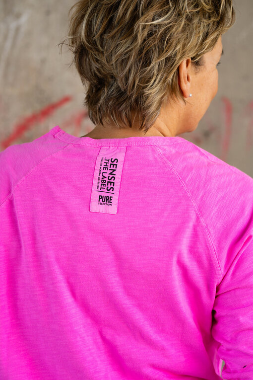 Basic Longsleeve “TABBY” vivid pink (SE44)