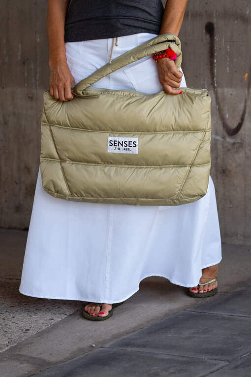 Weekend Puffer Bag “ALVA” light sage (SE43)