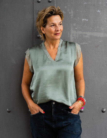 FRAUENSACHE - Edles Shirt mit Seide "CLAIRE" (BA41)