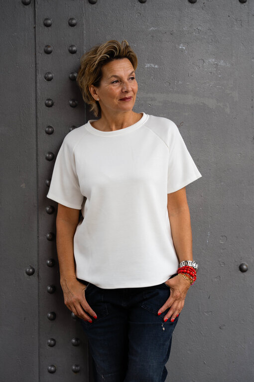 Softes Shirt “EVELYN” wollweiß (BA53)