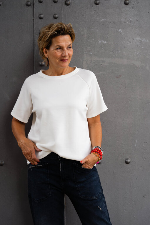 Softes Shirt “EVELYN” wollweiß (BA53)