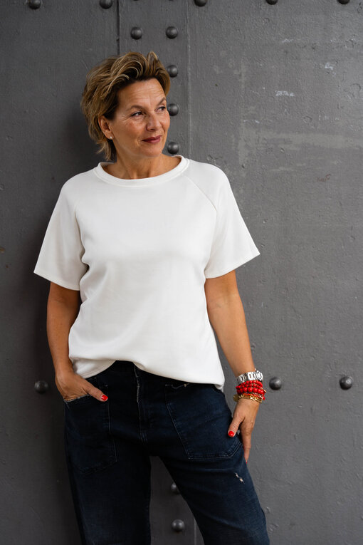 Softes Shirt “EVELYN” wollweiß (BA53)