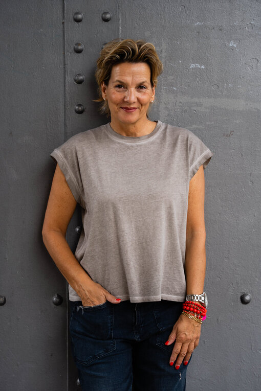 Ärmelloses Shirt “MARITA” schlamm (BA50)