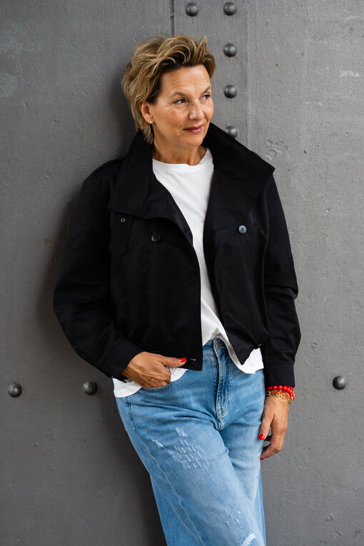 Coole Kurzjacke “RILEY” schwarz (GW65)/Coole Kurzjacke “RILEY” schwarz (GW65)