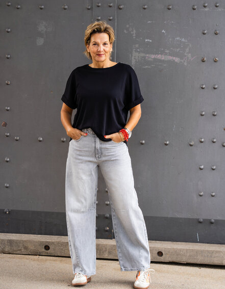 FRAUENSACHE - Weite Jeans "ALENA" (H39)