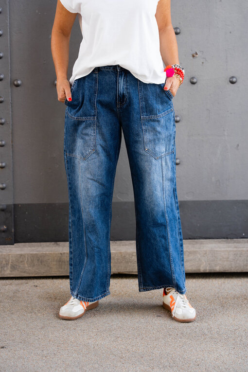 Coole Jeans “AURI” middle blue (H43)