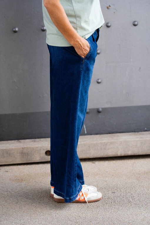 Weite Jeans “YIBBIE” dark blue  (H36)
