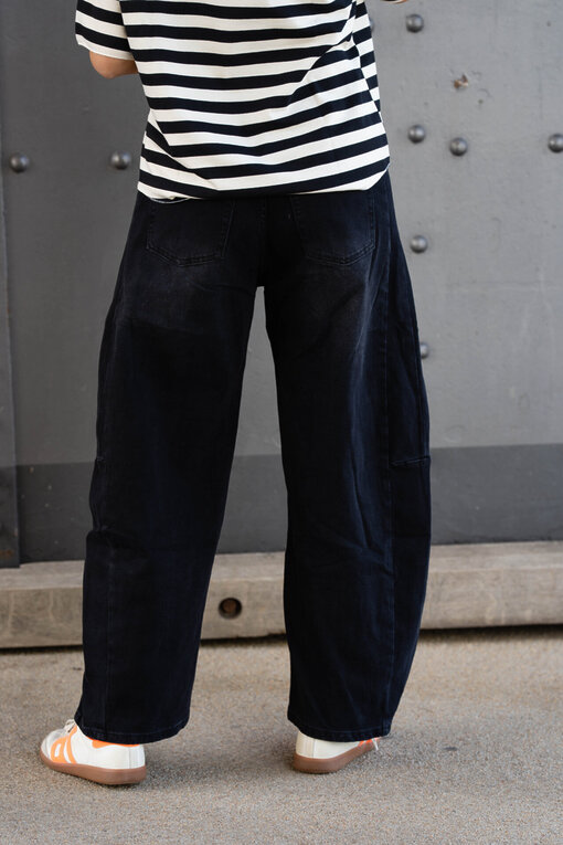 Weite O-Shape Jeans “ALEXIA” black (H32)