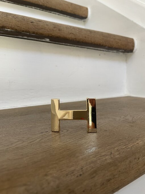 Gürtelschließen schmal H-LEVEL light gold (AC01)