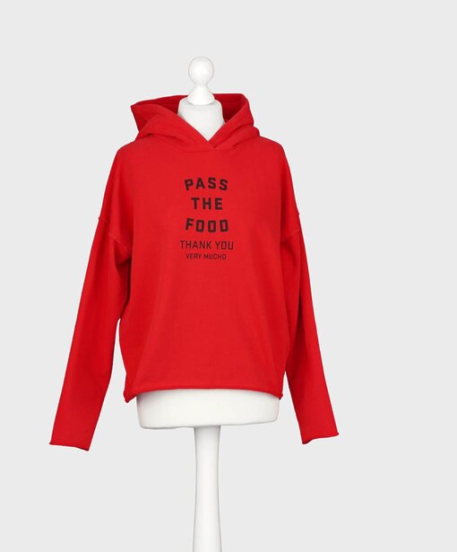 Cooler Soft Hoodie “EDDA” tomato/black (PI11)