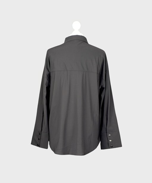 Oversized Hemdbluse “MARILISA” black (PI16)