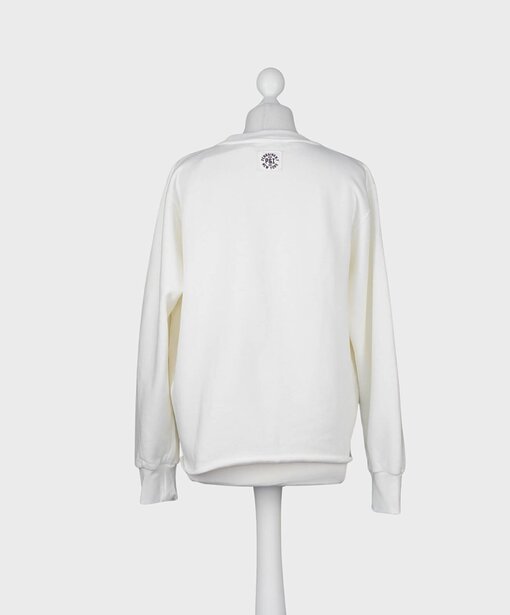 Lässiger Sweater ” SANNE” ecru/tomato (PI13)