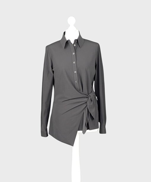 Extravagante Bluse “MIRA” black (PI21)