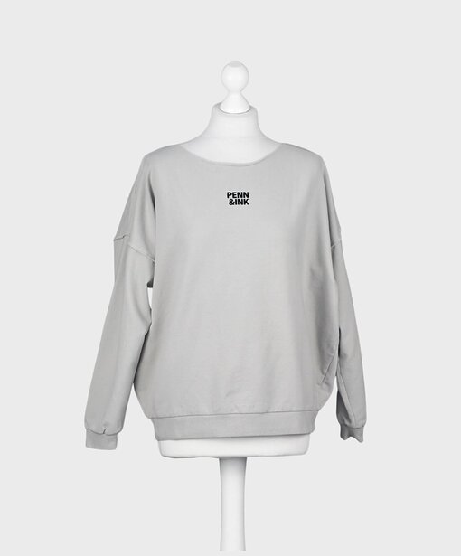 Soft Sweater “ALINA” mineral/black (PI10)