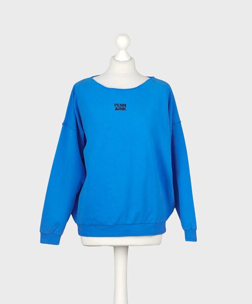 Soft Sweater “ALINA” royal blue/ black (PI10)