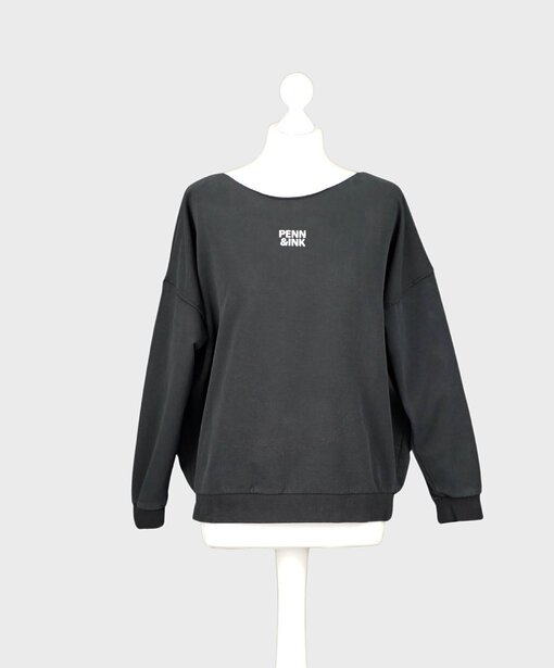 Soft Sweater “ALINA” black/ecru (PI10)