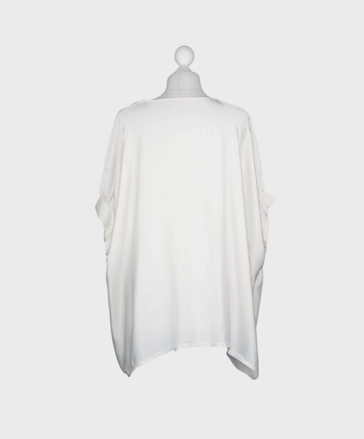Blusenshirt mit Seide “CORNELIA” creme (GW64)