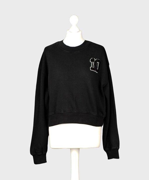 Cooler Kurz Sweater “MADITA” black (10D55)