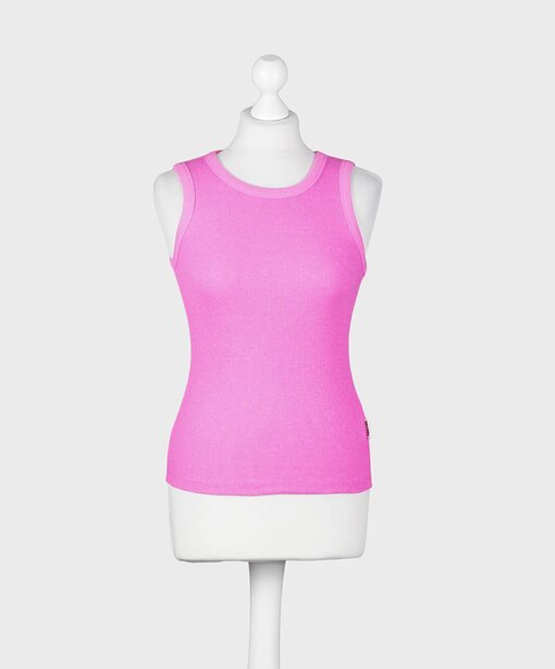 Geripptes Tanktop “TILDA” vivid pink (SE48)