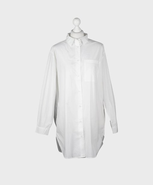 Oversized Hemdbluse “BLOSSOM” opticwhite (SE50)