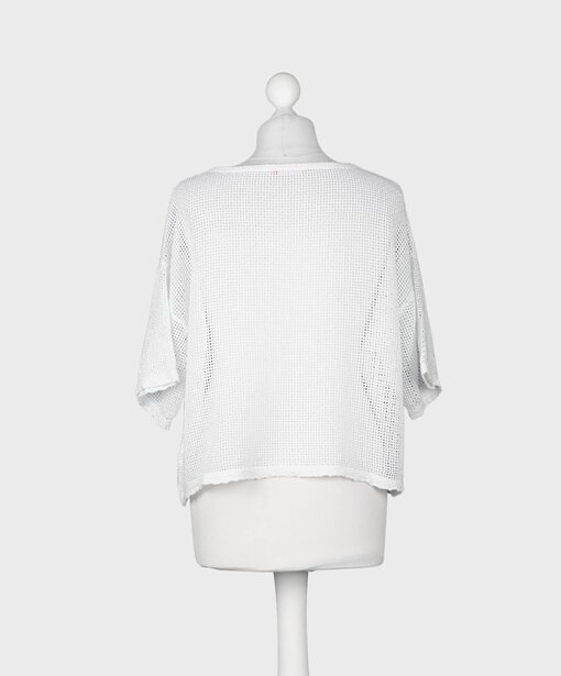 Lockeres Netzshirt “COCO” weiß (GW33)