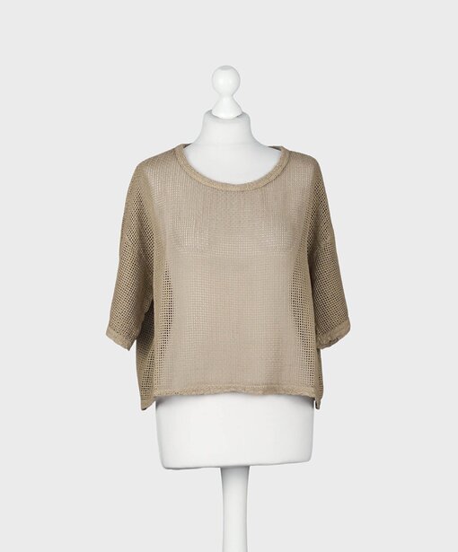 Lockeres Netzshirt “COCO” camel (GW33)