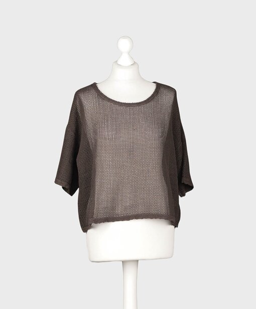 Lockeres Netzshirt “COCO” schokobraun (GW33)