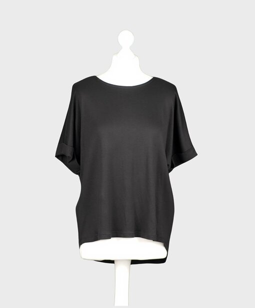 Lockeres Kurzarmshirt “LYRA” schwarz (BA20)