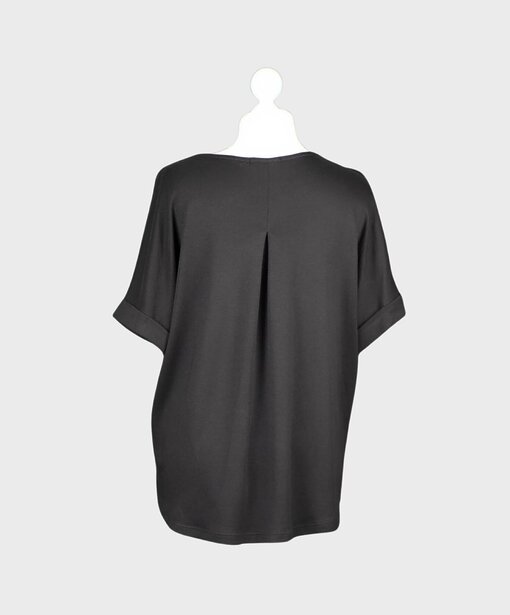 Lockeres Kurzarmshirt “LYRA” schwarz (BA20)
