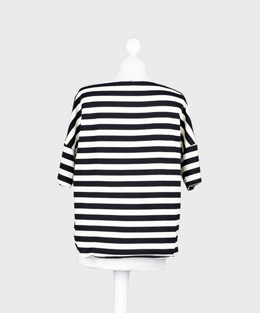 Trendiges Streifenshirt “BRITE” creme/schwarz (BA58)