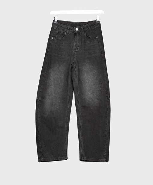 Weite O-Shape Jeans “ALEXIA” black (H32)
