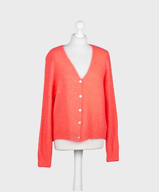 Weiche Strickjacke  “ELOWEN” orange (GW02)